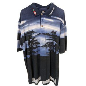 Tobacco Brand XL Polo Shirt With Tobacco On The Collar